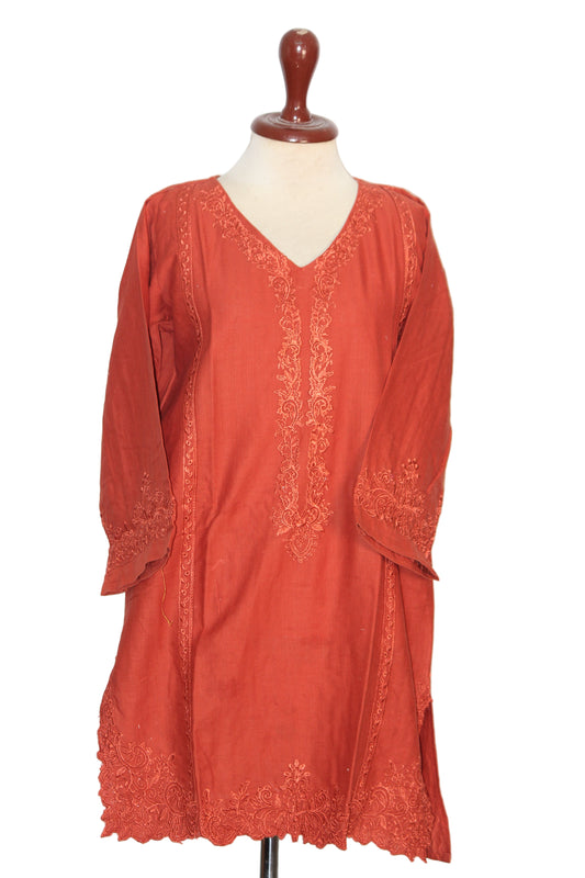 Kurti – ThriftyFy (Red, Small)