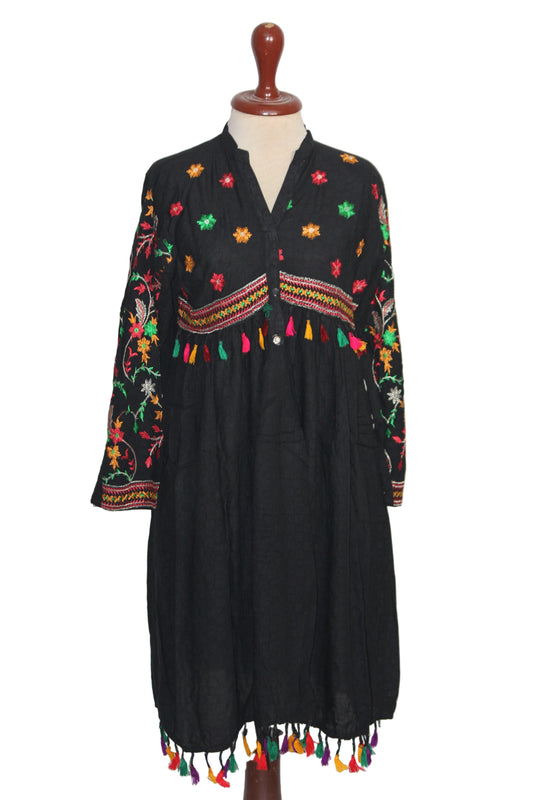 Kurti – ThriftyFy (Black, Small)