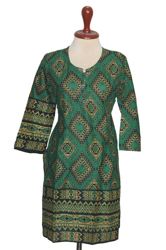 Kurti – Marvi (Green, Small)