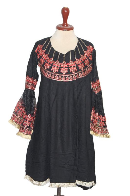 Kurti – Thriftyfy (Black, Small)