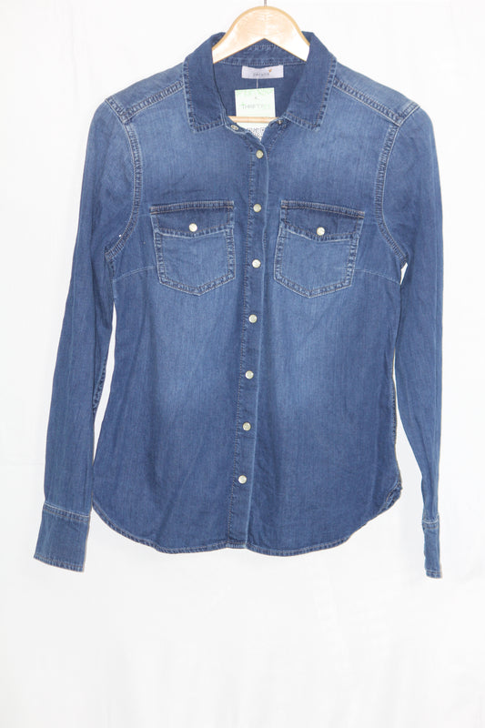 Per Una Blue Cotton Shirt – Small