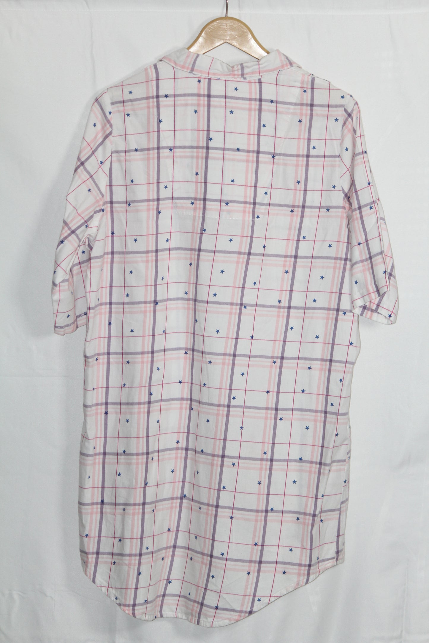 Always Dreaming White Checked Cotton Shirt – Large