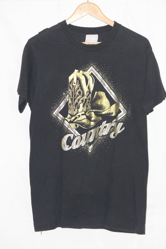 Fruit of the Loom Black Cotton T-Shirt – Medium