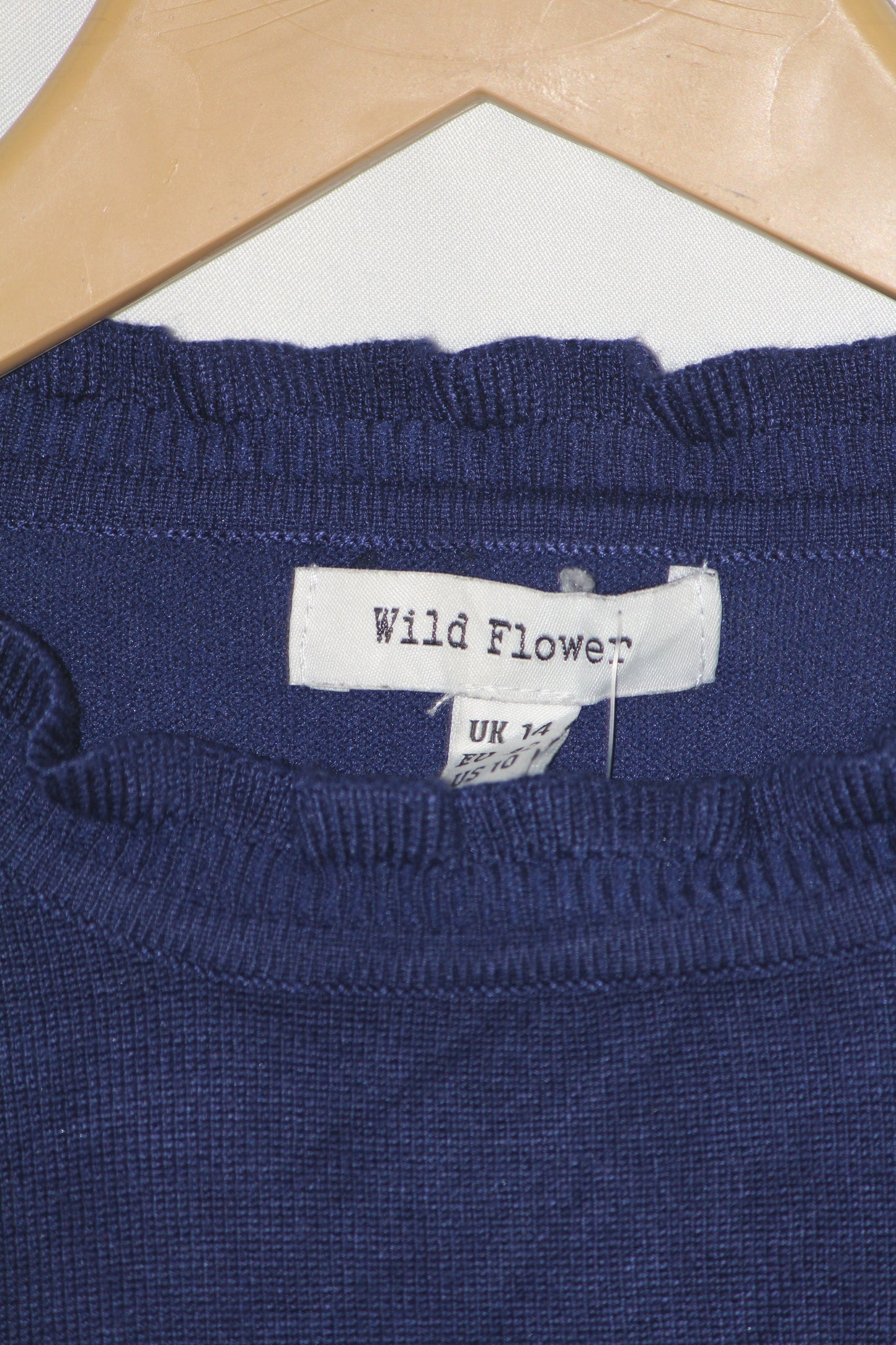 Wild Flower Medium Blue Sweatshirt