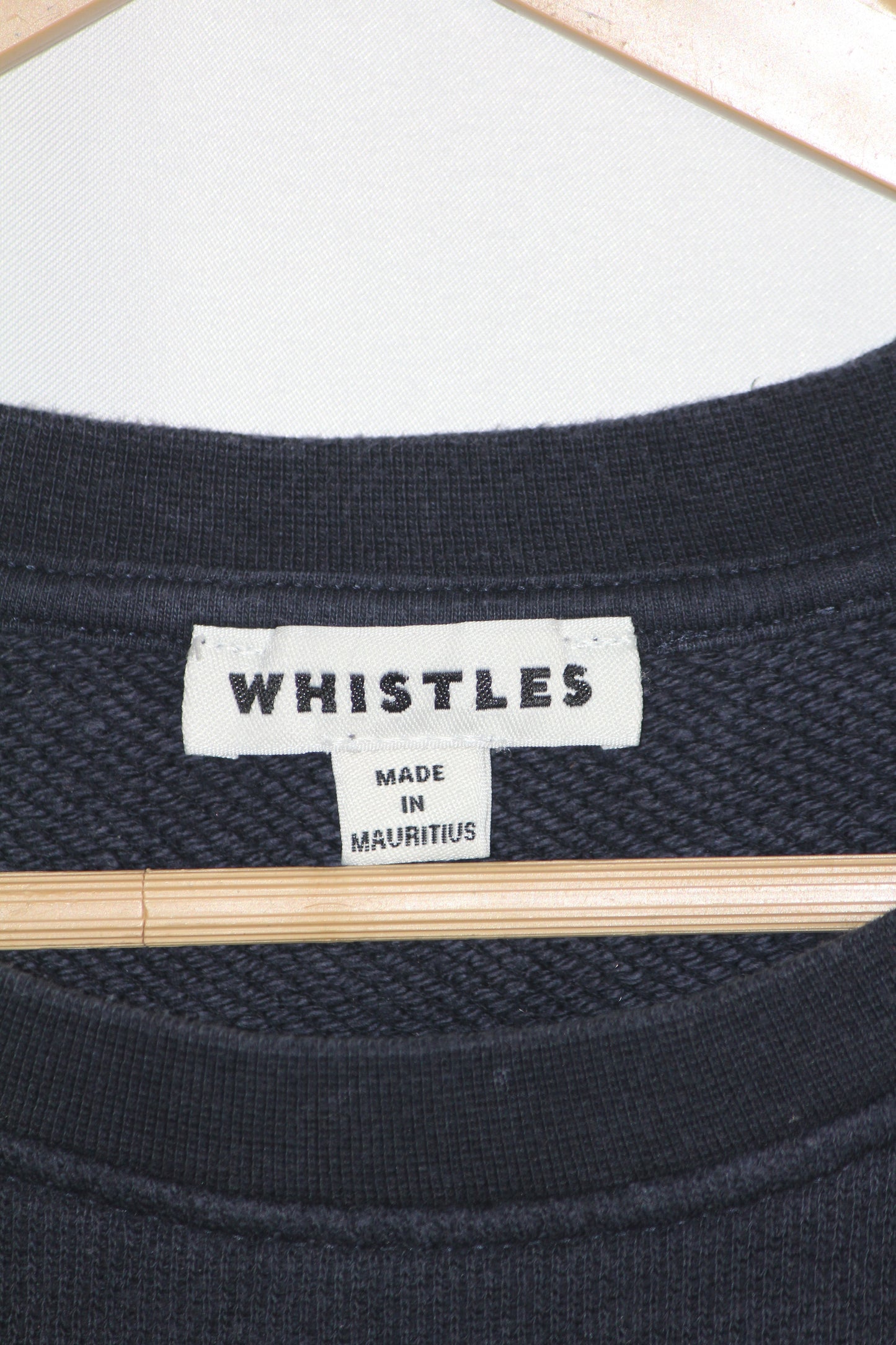 Whistles Navy Blue Sweatshirt with Hearts