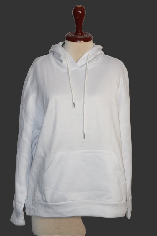 Shein White Hoodie - Medium