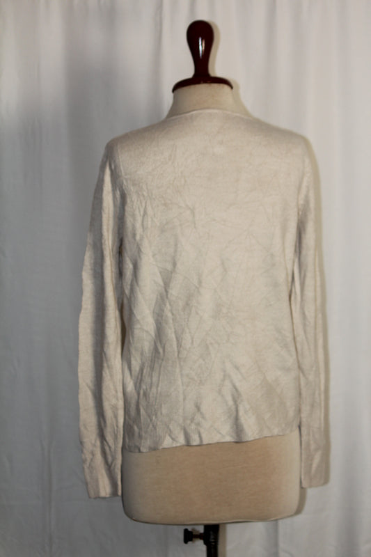 BHS Off White Acrylic Sweater - Medium