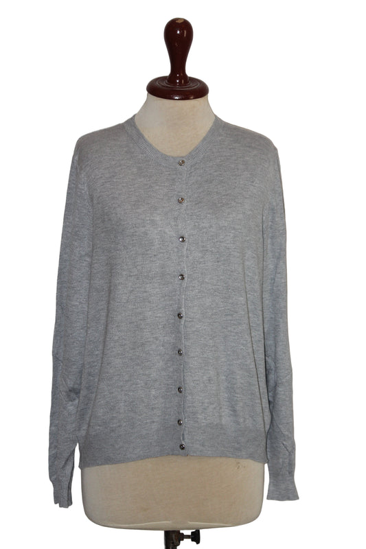 M&S Light Grey Viscose Sweater
