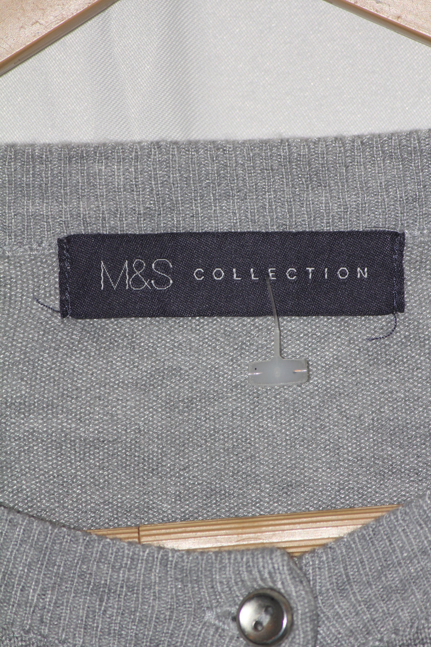 M&S Light Grey Viscose Sweater