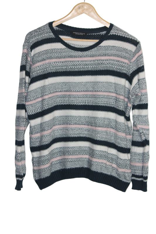 White, Blue & Pink Dorothy Perkins Large Sweater