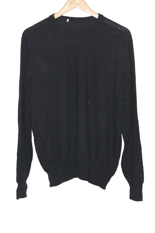 Thriftyfy Classic Black Full-Sleeve Sweatshirt