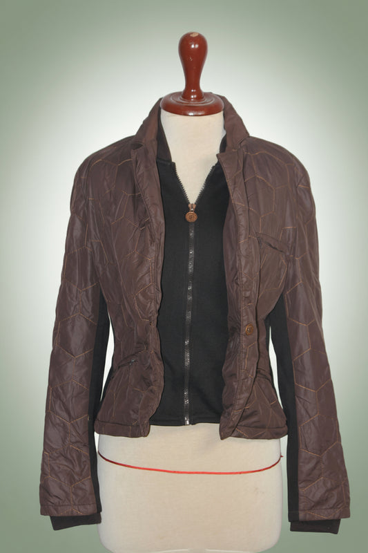 Bikkembergs Brown Modern-Casual Puffer Jacket