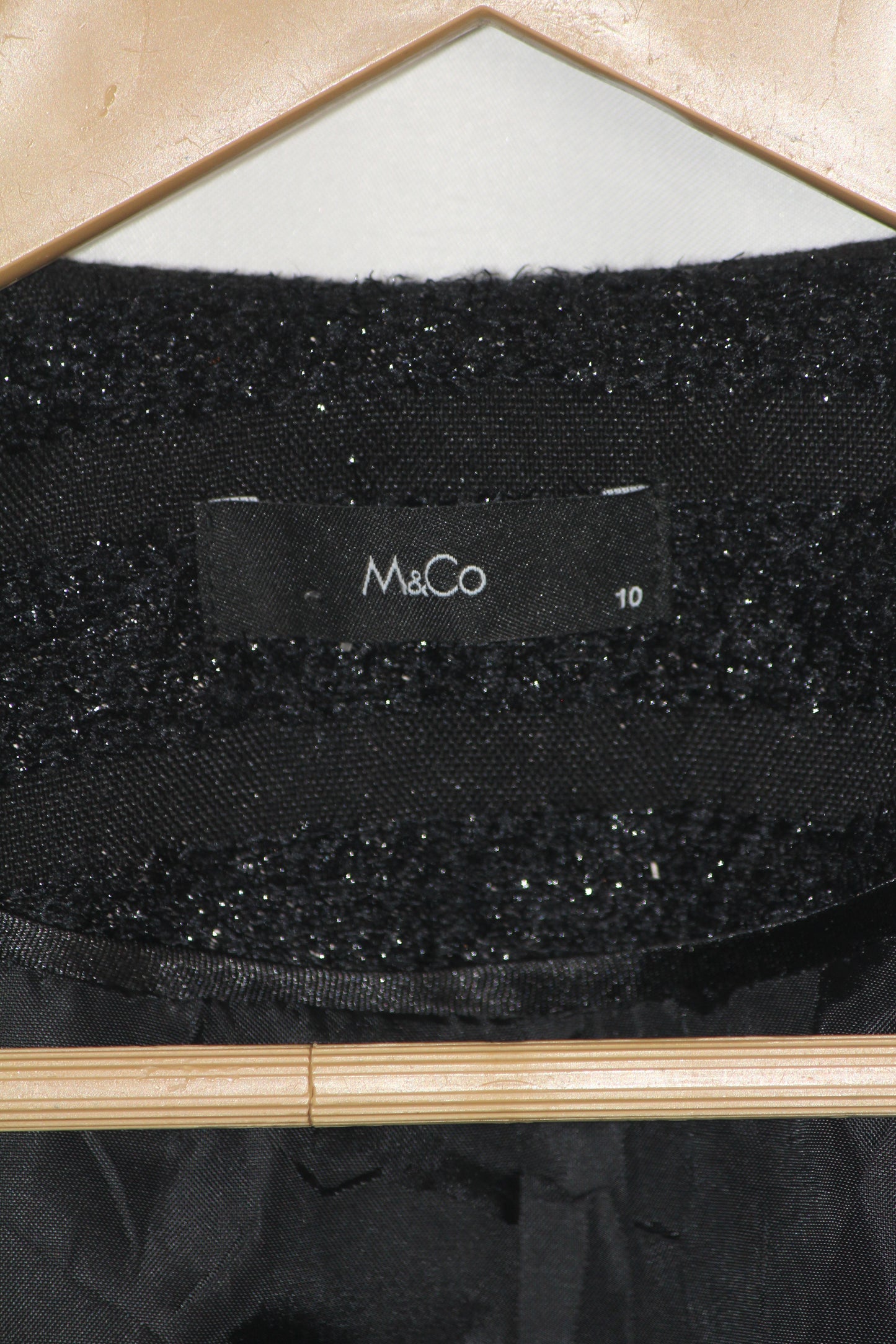 M&Co Black Zipper Jacket – Small