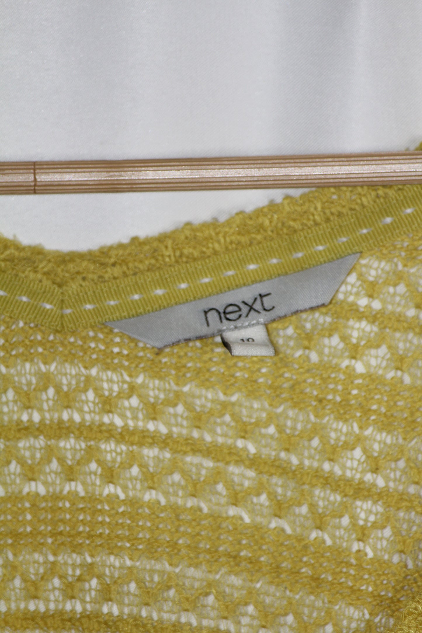 Next Medium Neon Green Lace Sweater