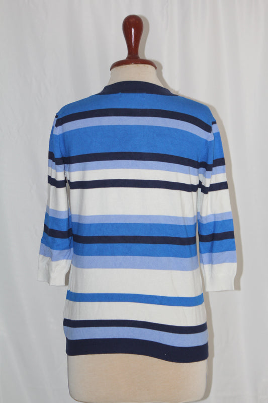Mud Flower Blue Sweater - Medium