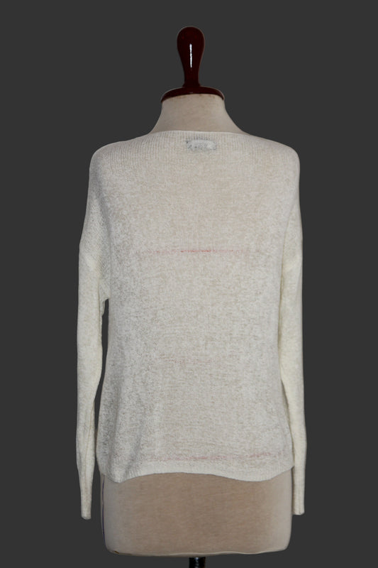 Primark White Viscose Sweater – Small Size