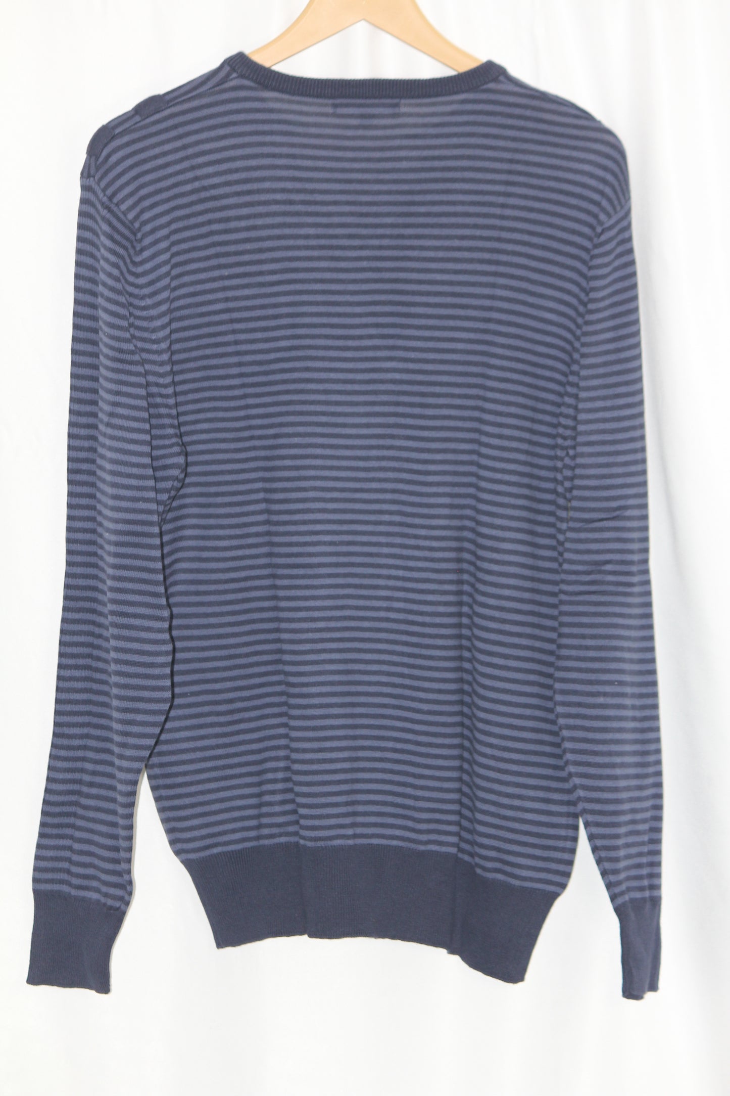 George Blue Striped Sweatshirt - Medium