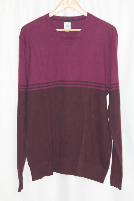 GAP Maroon Two-Tone Sweatshirt