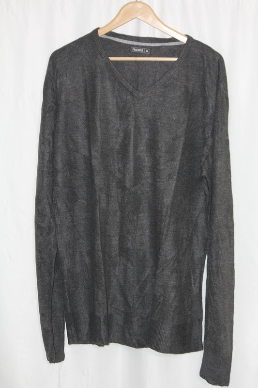 Peacocks Grey Acrylic Sweatshirt