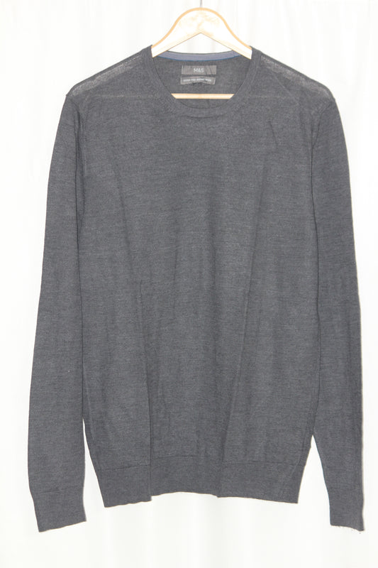 M&S Grey Wool Sweatshirt