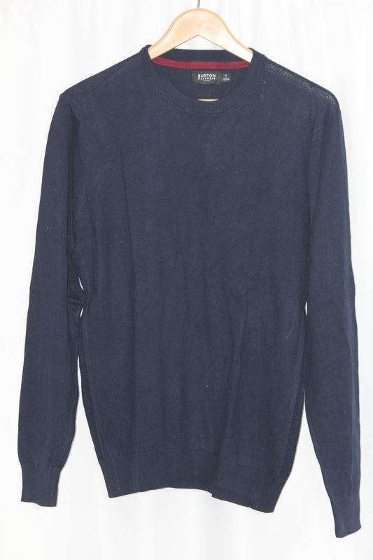 Burton Menswear Navy Knit Sweater