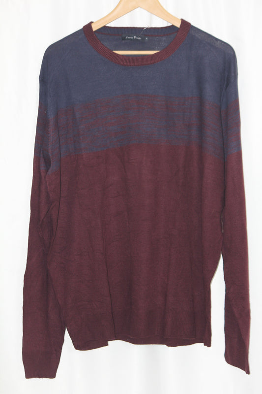 James Pringle Brown & Blue Sweater