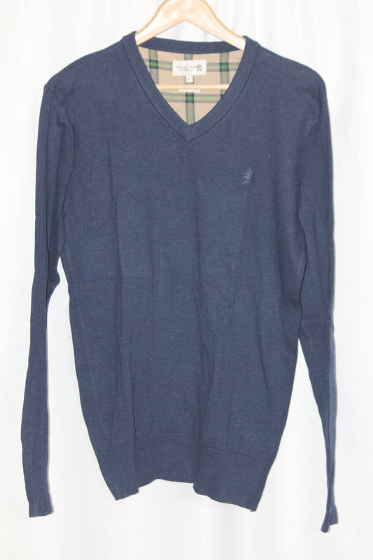 Sterling Dark Blue Cotton Sweater