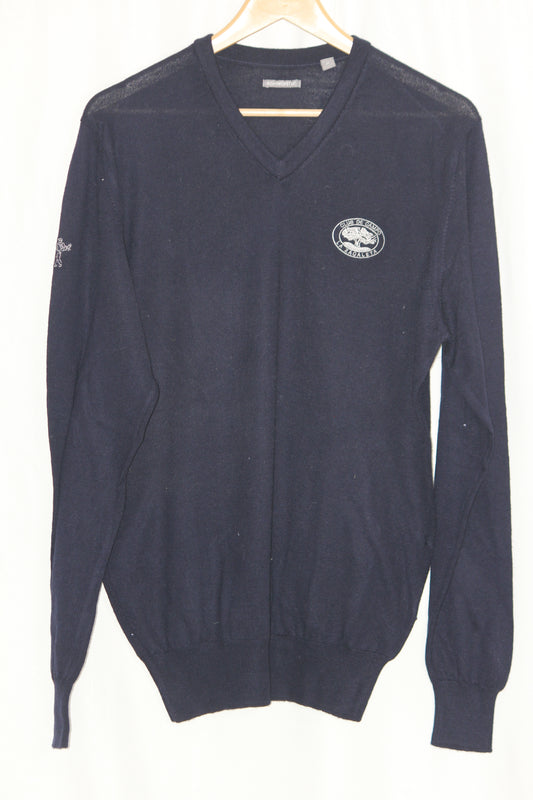 Ashworth Dark Blue Wool Sweater – Medium