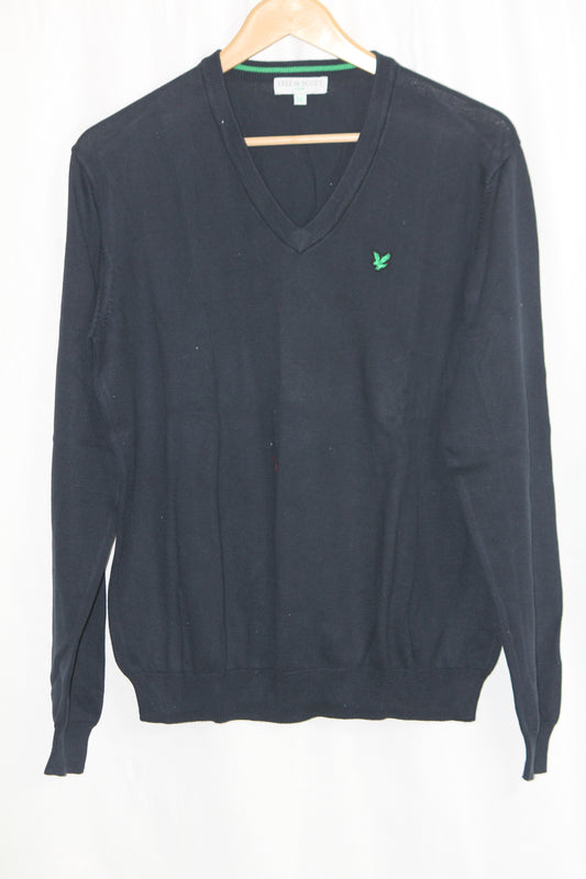 Lyle & Scott Dark Blue Sweater - Large