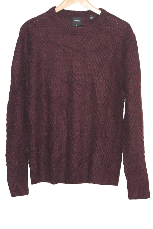 Burton Menswear Maroon Sweaterq
