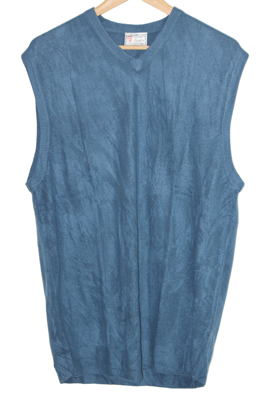 Peter Willis Sleeveless Blue Sweater