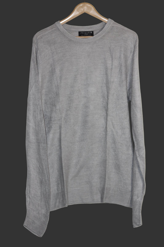 Primark White Acrylic Sweatshirt – Large