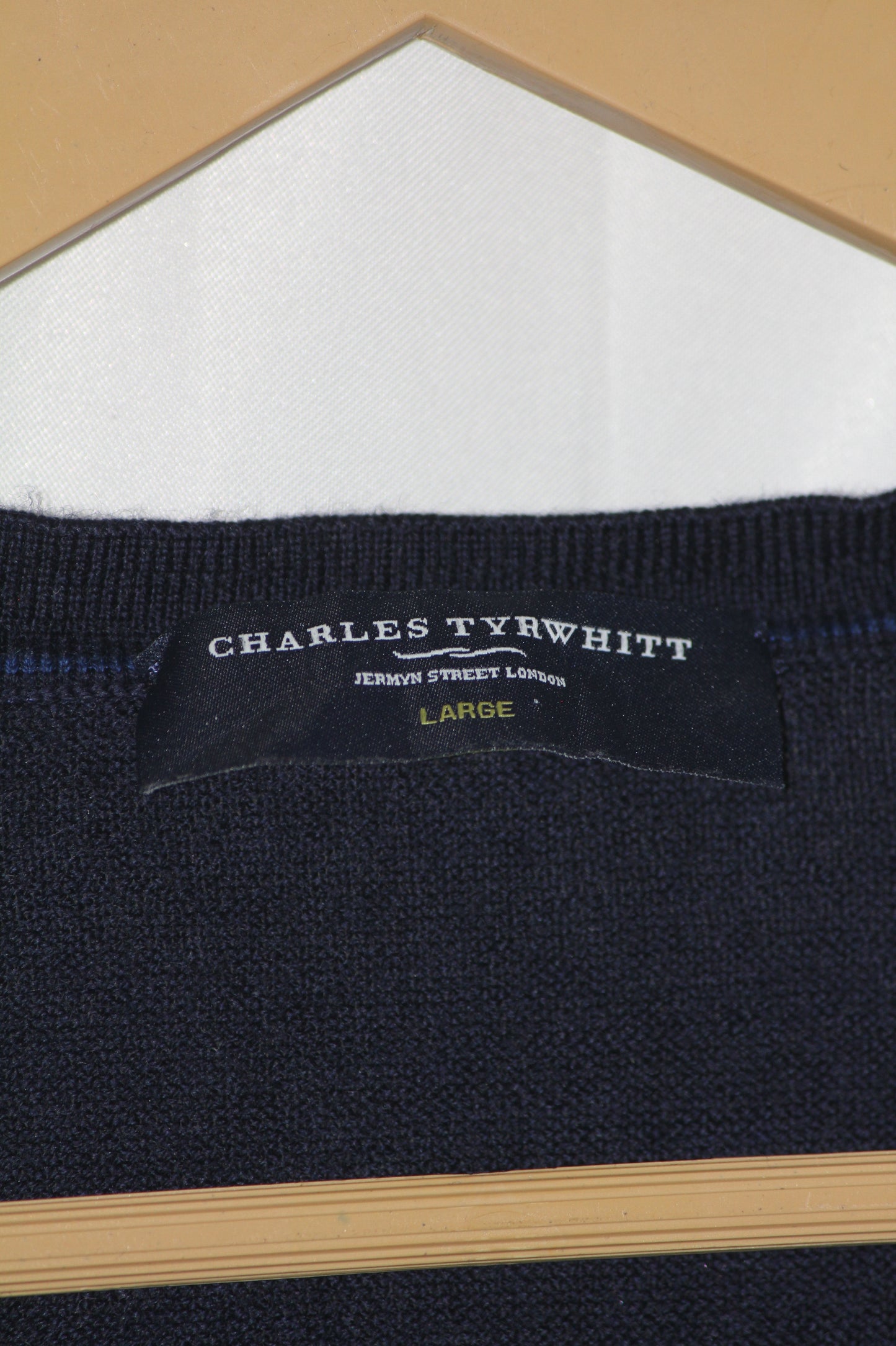 Charles Tyrwhitt Navy Wool Sweater