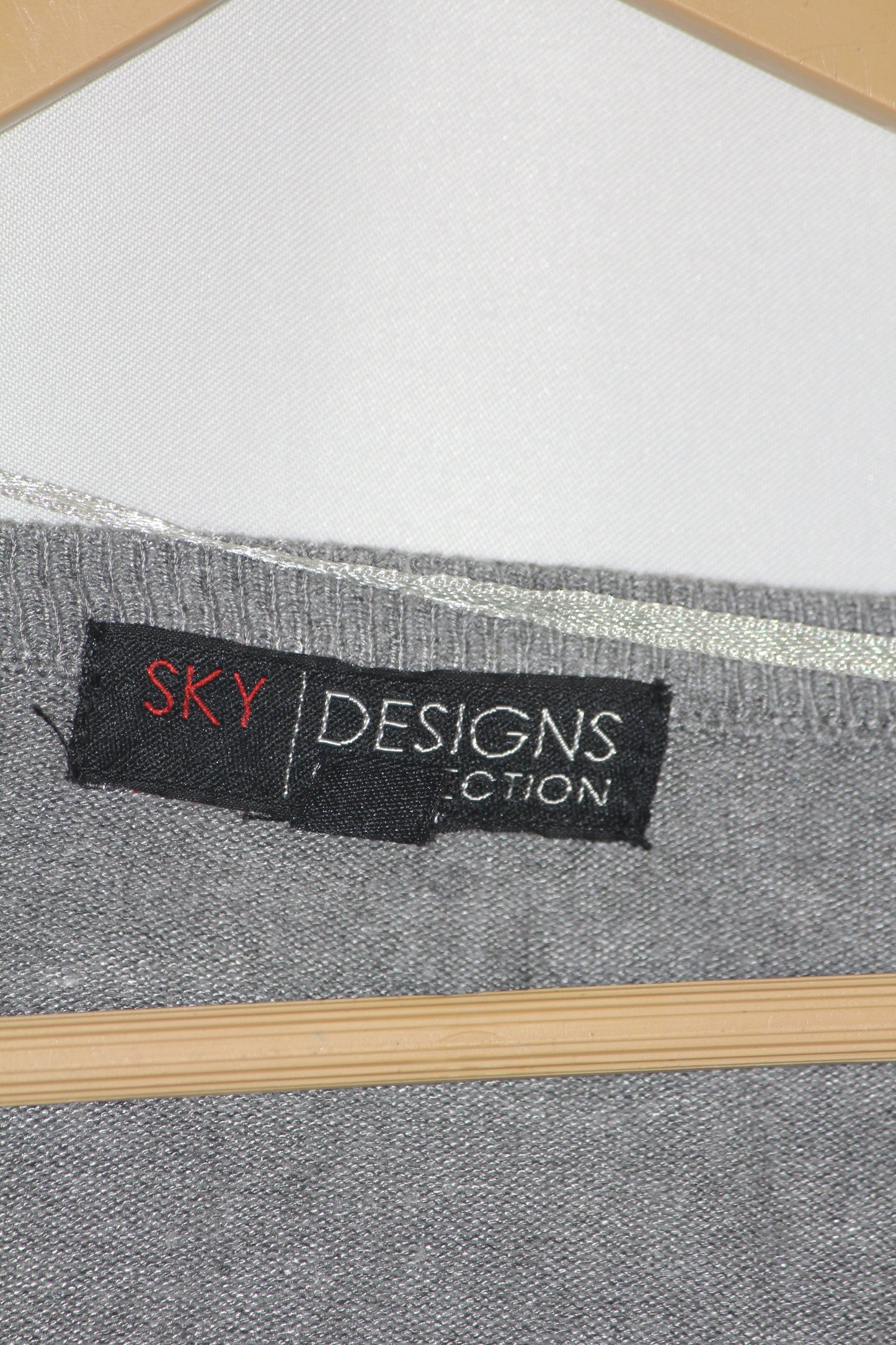 Sky Grey Button-Down Sweater (Small)