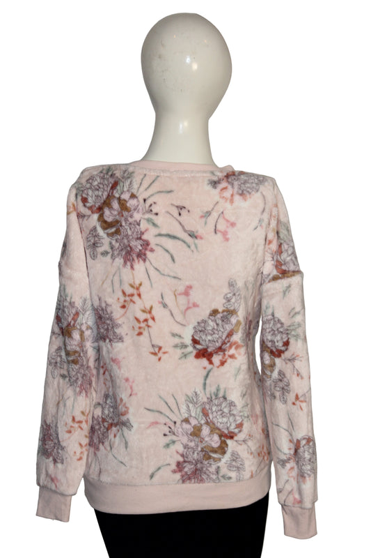 Floral Blush Winter Sweater