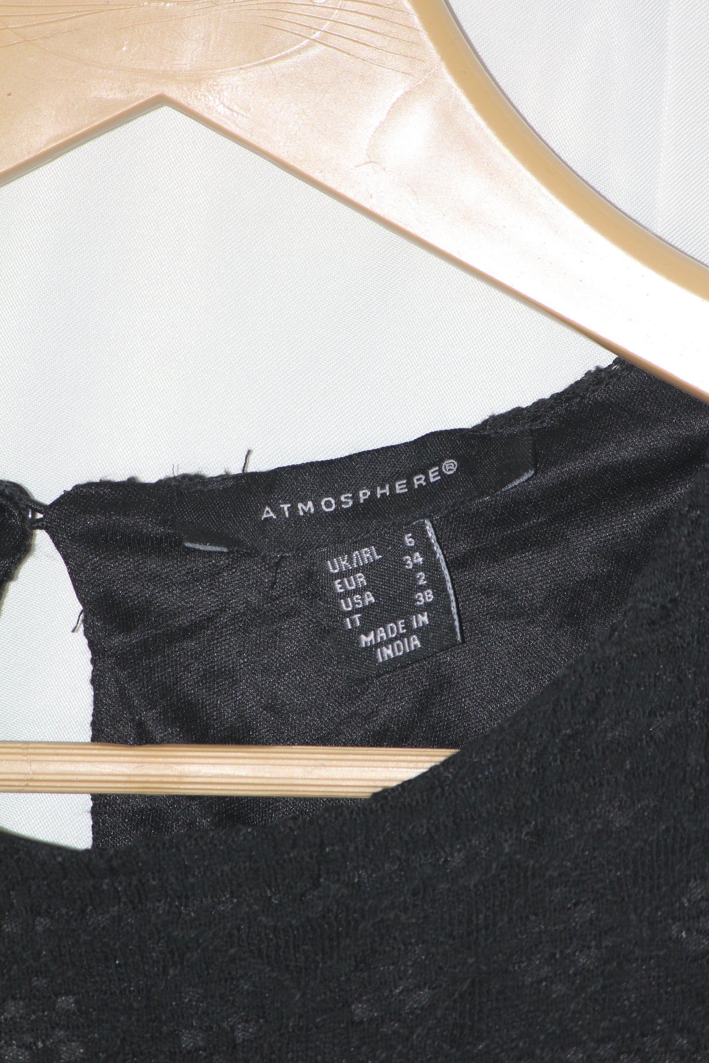 Atmosphere Black Sleeveless Classic Bodycon – Small