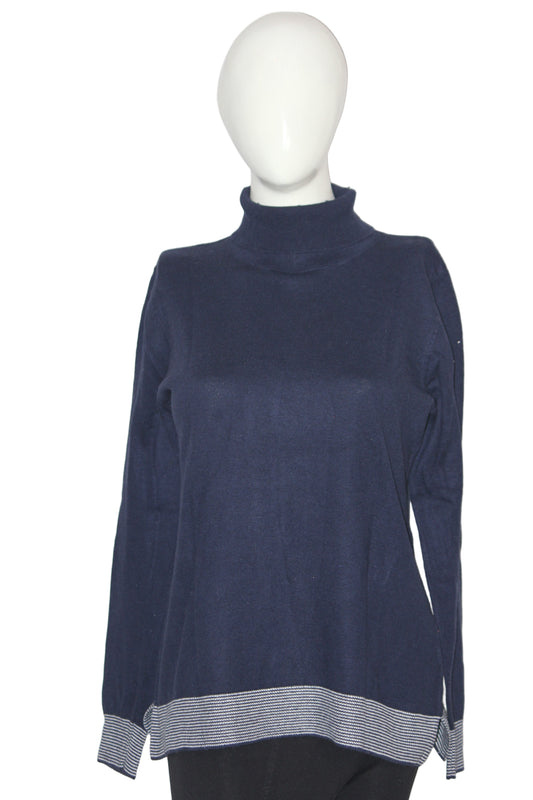 Joules Dark Blue Knit High Neck (Large)