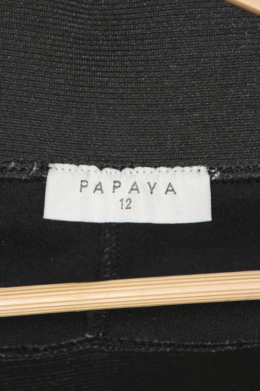Papaya Black Slim Trouser – Smart Stretch Fit (Small)