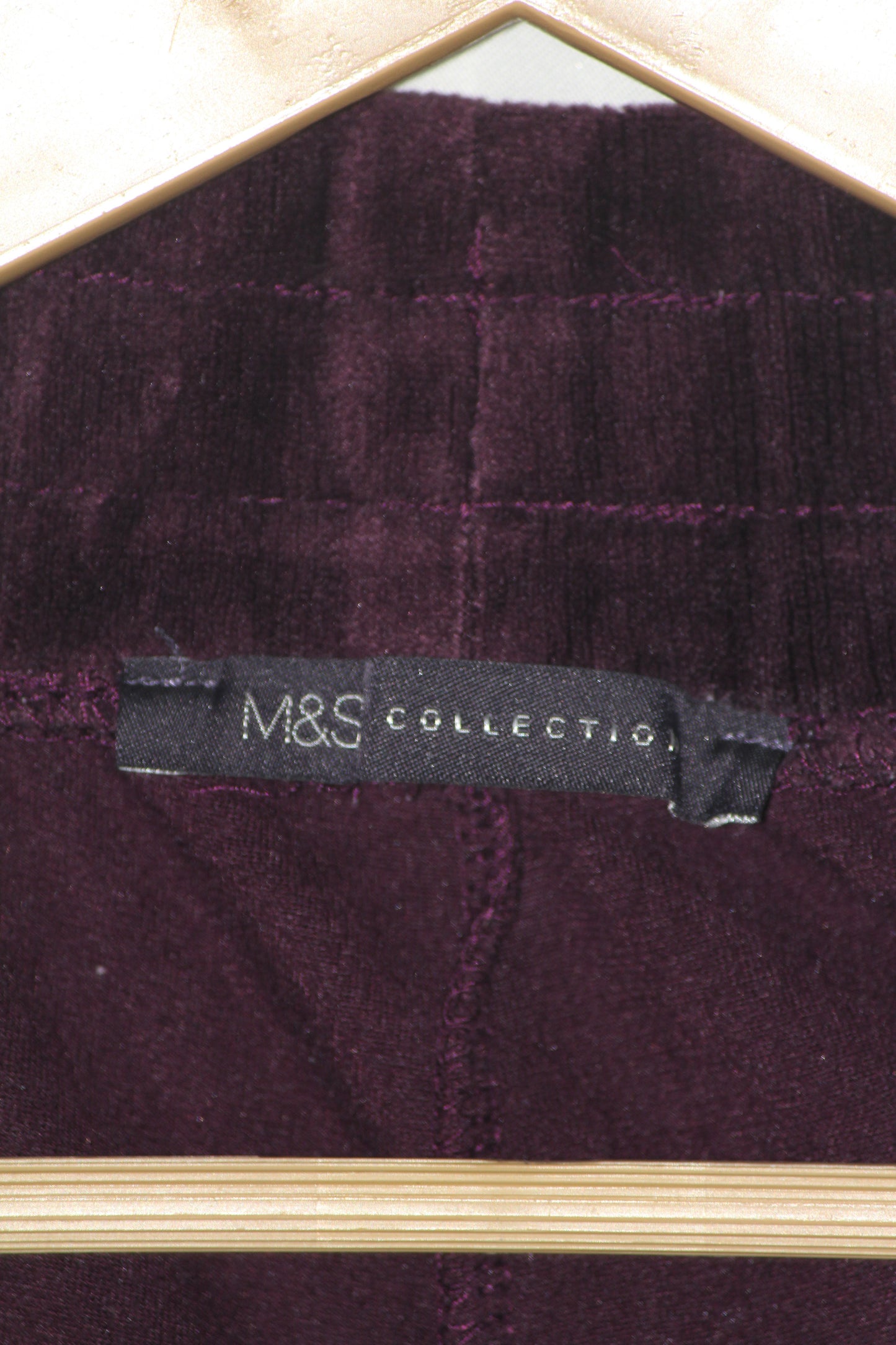 M&S Maroon Soft Stretch Warm Tights – Elegant Winter Wear (Large)