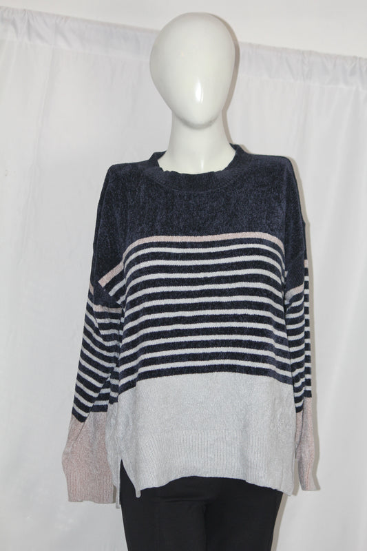 Nautical Blue Stripe Sweater – F&F