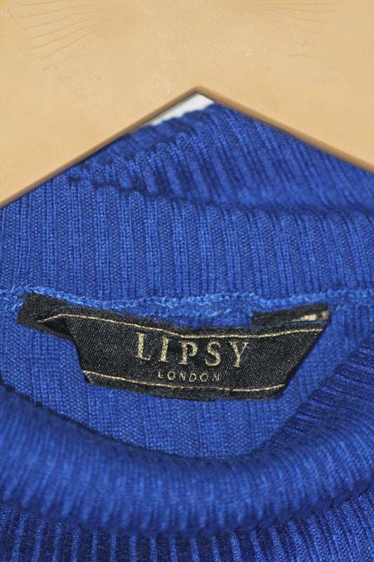 Lipsy Blue Women’s High Neck (Large)