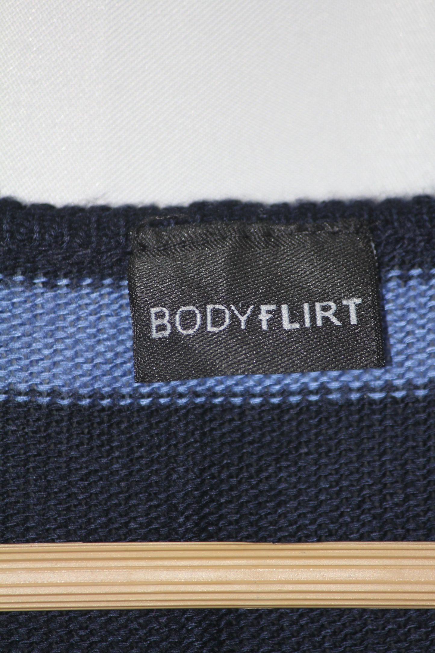 Bodyflirt Blue Striped Bodycon Dress (Small)