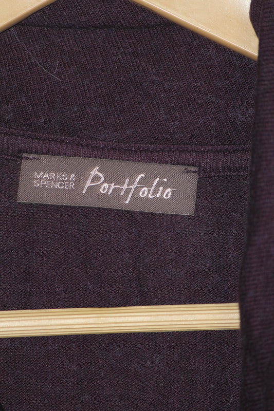 M&S Purple Wool Blend Bodycon (Large)