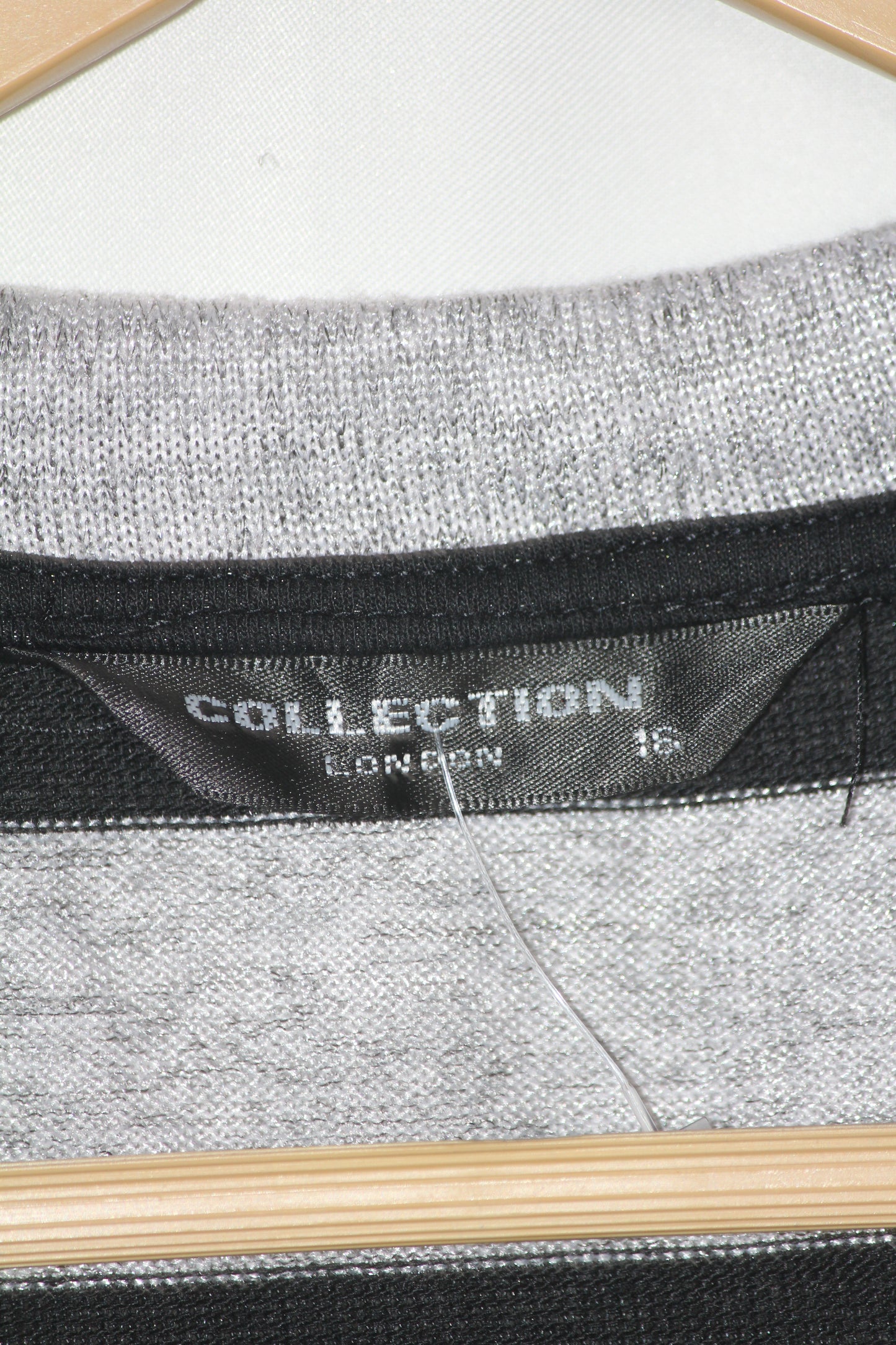 Collection London Black & White Striped Bodycon (Medium)