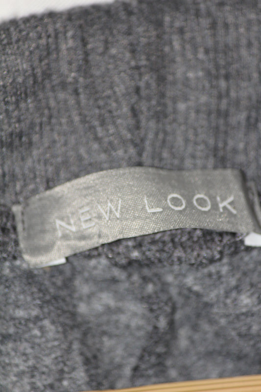 New Look Gray Stretch Trouser – Small