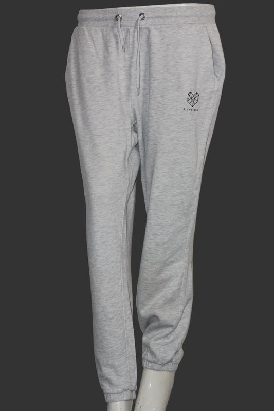 Pink Soda White Cotton Trouser – Medium