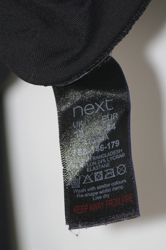 Next Black Nylon Stretch Trouser – Sleek & Flexible (Medium)