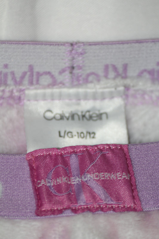 Calvin Klein Pink & White Warm Tights – Elegant Softwear (Small)