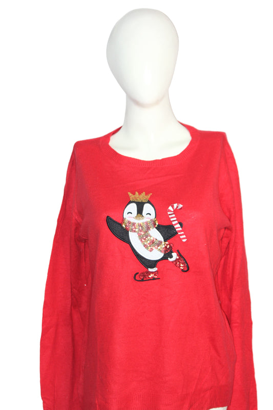 Primark Red Bird Print Sweatshirt – Medium