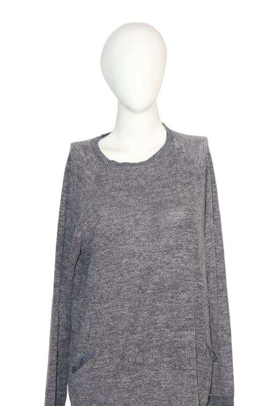 Burkauf Grey CottonBlend Sweatshirt – Medium